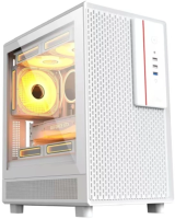 Корпус Accord M3301 белый без БП mATX 6x120mm 2x140mm 1xUSB2.0 1xUSB3.0 audio bott PSU
