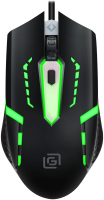 Мышь Оклик 398G черный оптическая (1000dpi) USB (3but)
