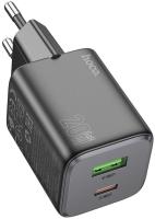 Сетевое зар./устр. Hoco N41 Almighty Black 20W 3A (PD+QC+AFC) USB-A/Type-C черный