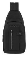 Рюкзак слинг унисекс Piquadro Brief2 CA4536BR2/N черный нейлон