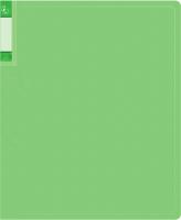 Папка с 20 прозр.вклад. Бюрократ Gems GEM20GRN A4 пластик 0.7мм торц.карм с бум. встав зеленый турмалин