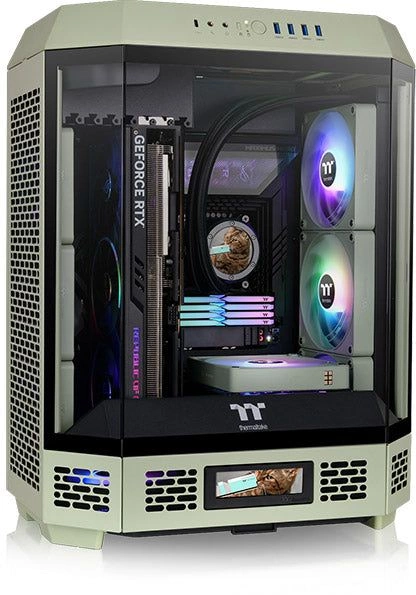 Корпус Thermaltake The Tower 600 Matcha зеленый без БП ATX 13x120mm 9x140mm 4xUSB3.0 audio bott PSU