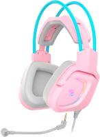 Наушники с микрофоном A4Tech Bloody G575 розовый/голубой 2м мониторные USB оголовье (G575 /SKY PINK/ USB)