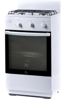 Плита Газовая Flama CG 3202 W белый реш.сталь