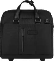 Сумка дорожная Piquadro BRIEF2 (BV4729BR2/N) 40x36x16см 24л. 2.468кг. нейлон/натур.кожа черный