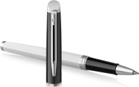 Ручка роллер Waterman Hemisphere Colour Blocking (2202845) корп.черн/белый F чернила черн. подар.кор