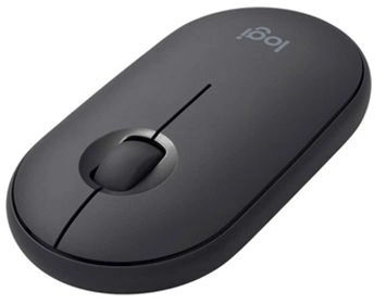 Мышь Logitech Pebble 2 M350S графитовый оптическая (1000dpi) silent беспроводная BT/Radio USB (2but)