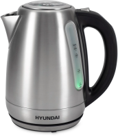 Чайник Hyundai HYK-S8408 1.7л. 2200Вт серебристый матовый/черный (металл)
