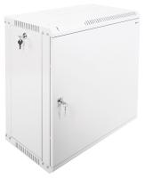 Шкаф коммутационный ЦМО ШРН-ЭКОНОМ (ШРН-Э-12.350.1) настенный 12U 600x350мм пер.дв.металл направл.под закл.гайки 85кг серый 300мм 15.39кг 180град. 608мм IP20 сталь