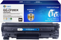 Картридж лазерный G&G GG-CF283X GG-CF283X UNIVERSAL черный (2200стр.) для HP M125/125FM/125A/M127;Ca
