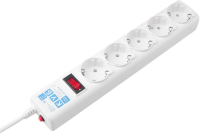 Сетевой фильтр Powercube SPG-B-6-WHITE 1.9м (5 розеток) белый (коробка)
