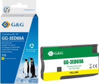 Картридж струйный G&G GG-3ED69A 712 желтый (29мл) для HP DesignJet T650/T630/T250/T230/T210/Studio P