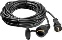 Удлинитель силовой Stayer 55026-10 3x1.5кв.мм 1розет. 10м КГ без катушки черный