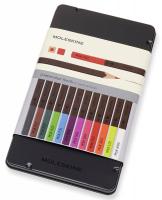 Карандаши цв. Moleskine WATERCOLOUR EW7P12COLA акварель. 12цв. мет.кор.