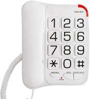 Телефон проводной Texet TX-201 белый