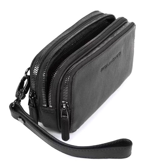 Клатч мужской Piquadro Black Square AC2141B3/N черный натур.кожа