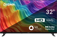 Телевизор LED Digma 32" DM-LED32SBB33 Smart Яндекс.ТВ Frameless черный/FULL HD/DVB-T/60Hz/DVB-T2/DVB