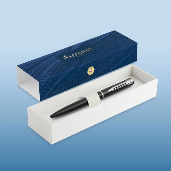 Ручка шариков. Waterman Graduate Allure (CW2068192) LaqBlack CT M син. черн. подар.кор.