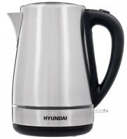Чайник электрический Hyundai HYK-S3020 1.7л. 2200Вт серебристый матовый/черный (корпус: металл)