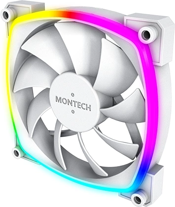 Вентилятор для корпуса Montech AX120 ARGB 120х120x25 белый 4-pin 27дБ (AX120 PWM WHITE) Ret