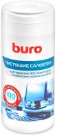 Салфетки Buro BU-Tscreen для экранов мониторов/плазменных/ЖК телевизоров/ноутбуков туба 100шт влажных