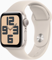 Смарт-часы Apple Watch SE 2024 A2722 40мм OLED корп.сияющая звезда Sport Band рем.сияющая звезда разм.брасл.:130-180мм (MXEF3LL/A)