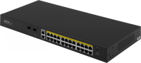 Коммутатор Netis P124GH (L2) 24x100Мбит/с 2x1Гбит/с 1xКомбо(1000BASE-T/SFP) 1SFP 24PoE 24PoE+ 360W н