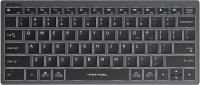 Клавиатура A4Tech Fstyler FX61 серый USB slim LED (FX61 GREY)