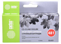 Картридж струйный Cactus CS-CLI481XXLBK черный (12мл) для Canon Pixma TR7540/TR8540/TS6140/TS8140