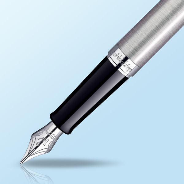 Ручка перьев. Waterman Hemisphere (CWS0920410) Steel CT F сталь нержавеющая подар.кор.