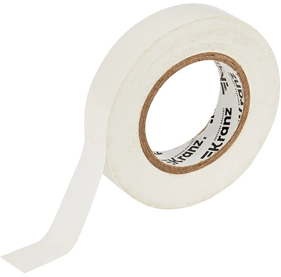 Изолента Kranz KR-09-2101 ш.15мм 25м белый