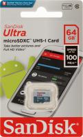 Флеш карта microSDXC 64Gb Class10 Sandisk SDSQUNR-064G-GN3MN Ultra w/o adapter