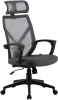 Кресло Cactus CS-MC414-GY черный/серый сетка/ткань