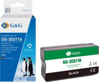 Картридж струйный G&G GG-3ED71A 712 черный (80мл) для HP DesignJet T650/T630/T250/T230/T210/Studio P