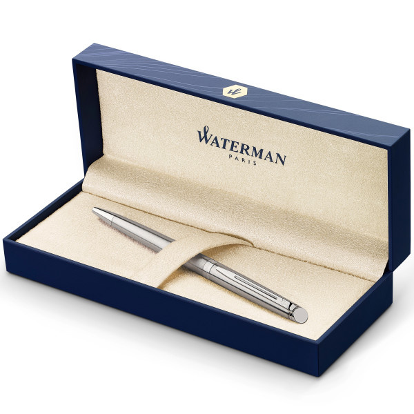 Ручка шариков. Waterman Hemisphere (CWS0920470) Steel CT M син. черн. подар.кор.