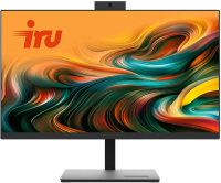 Моноблок IRU Агат 635 23.8" Full HD i5 12400 (2.5) 16Gb SSD512Gb UHDG 730 FreeDOS GbitEth WiFi BT клавиатура мышь Cam черный 1920x1080