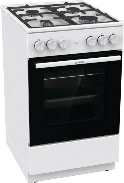 Плита Газовая Gorenje GG5A11WF белый (без крышки) реш.чугун