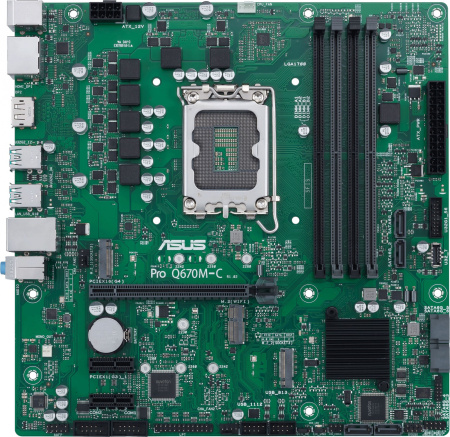 Материнская плата Asus PRO Q670M-C-CSM Soc-1700 Intel Q670 4xDDR5 mATX AC`97 8ch(7.1) GbLAN RAID+HDMI+DP