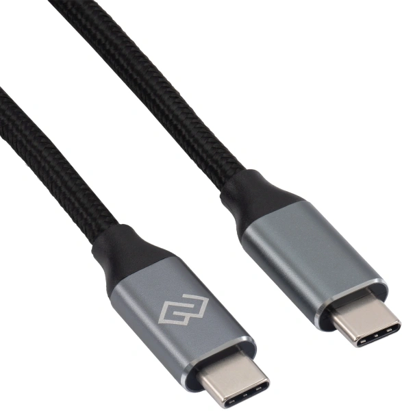 Кабель Digma D-Type-C-USB3.2-3m D-TYPE-C-USB3.2-100W-4K-3M 3м черный