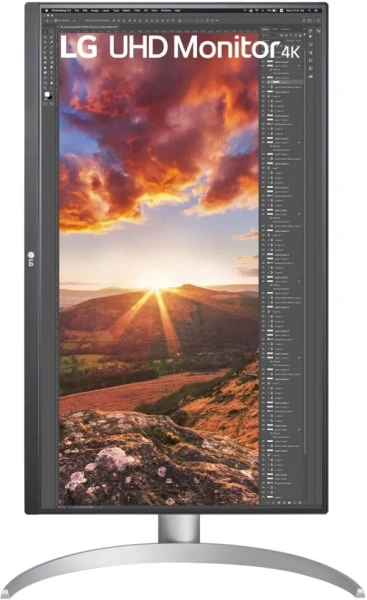 Монитор LG 27" UltraFine 27UP850N-W белый IPS LED 16:9 HDMI M/M матовая HAS Piv 400cd 178гр/178гр 3840x2160 60Hz DP 4K USB 5.9кг