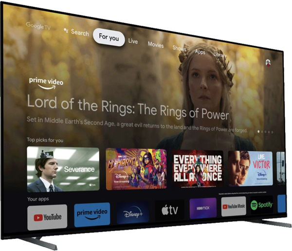 Телевизор OLED Sony 55" XR-55A80L Smart BRAVIA титан/4K Ultra HD/DVB-T/60Hz/DVB-T2/USB/WiFi
