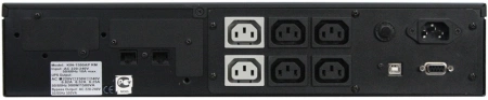 Источник бесперебойного питания Powercom King Pro RM KIN-1500AP LCD 1200Вт 1500ВА черный