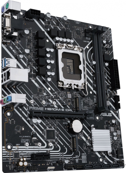 Материнская плата Asus PRIME H610M-E D4-CSM Soc-1700 Intel H610 2xDDR4 mATX AC`97 8ch(7.1) GbLAN+VGA