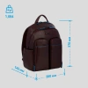 Рюкзак унисекс Piquadro Blue Square Revamp CA5574B2V/MO коричневый кожа