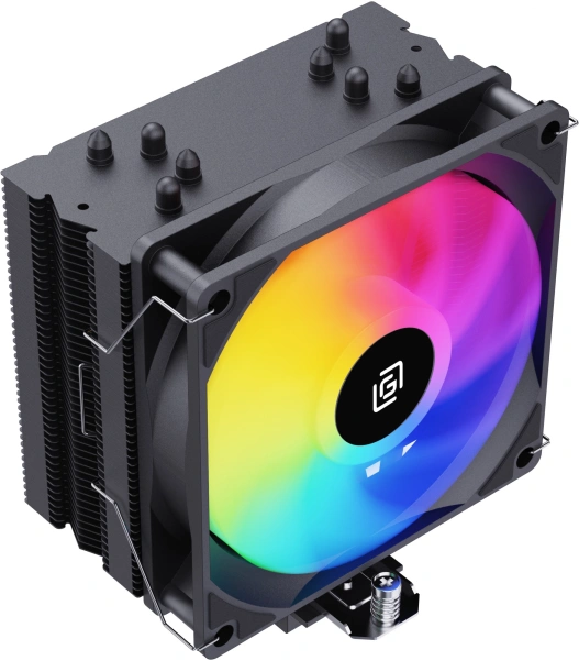Устройство охлаждения(кулер) Оклик OG-CPC180FRGB-PWM1 RGB Soc-AM5/AM4/1151/1200/2066/2011/1700 черный 4-pin 20dB Al+Cu 180W 820gr Ret