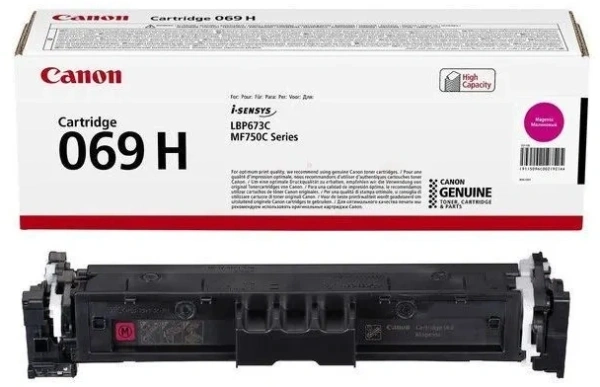 Картридж лазерный Canon 069HM 5096C002/004 пурпурный (5500стр.) для Canon MF752Cdw/754Cdw, LBP673Cdw