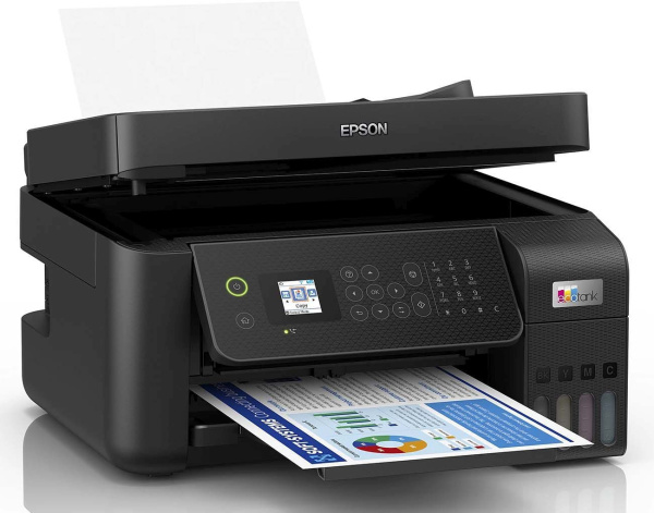 МФУ струйный Epson L5290 A4 WiFi USB RJ-45 черный