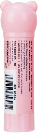 Клей-карандаш Deli E6366A 9гр корп.ассорти ПВП дисплей картонный детский Stick UP