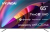 Телевизор LED Hyundai 65" H-LED65BU7100 WebOS Frameless Metal серый/серый 4K Ultra HD 60Hz MEMC DVB-T DVB-T2 DVB-C DVB-S DVB-S2 USB WiFi Smart TV