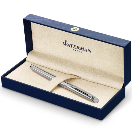 Ручка перьев. Waterman Hemisphere (CWS0920410) Steel CT F сталь нержавеющая подар.кор.